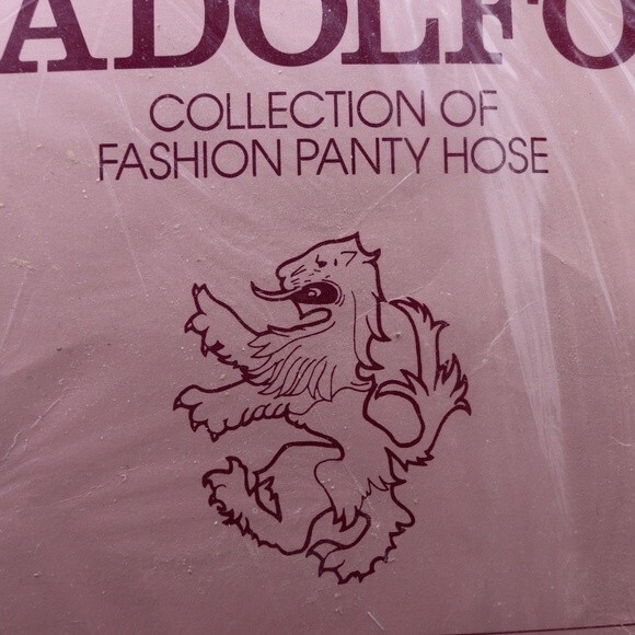 Adolfo Vintage Panty Hose Gray Stars Sandal Foot - Picture 3 of 11